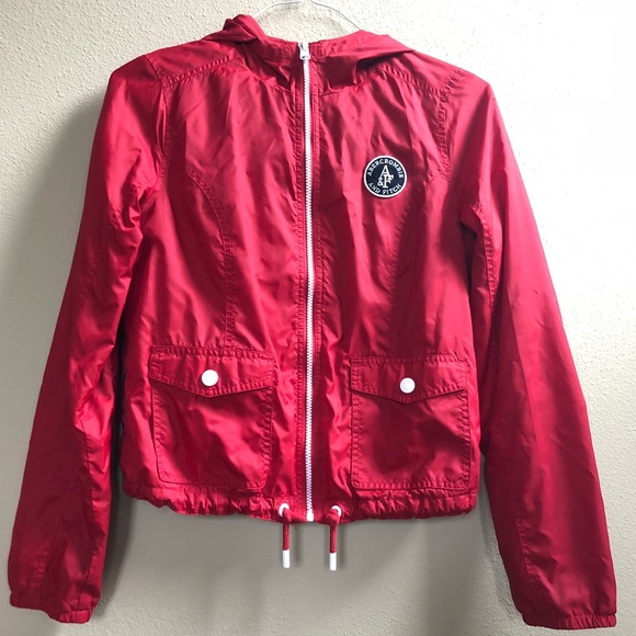 Abercrombie & Fitch Jackets & Blazers - A&F Red Windbreaker Jacket